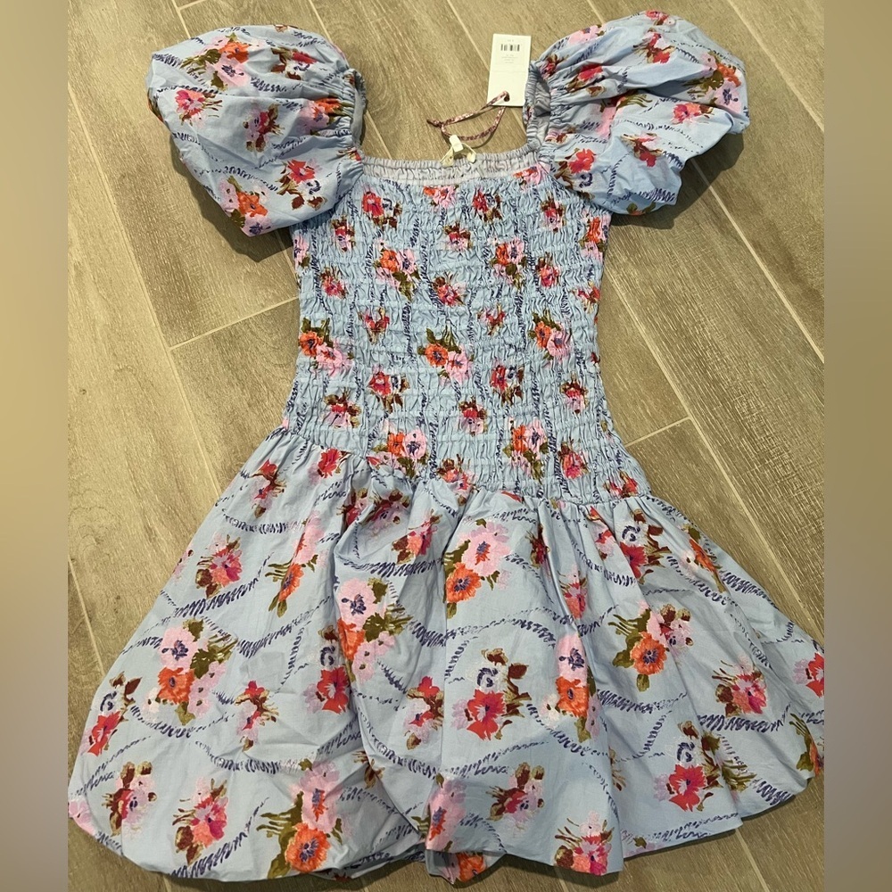 NWT LoveShackFancy Asa Dress LAVENDER MOON - SIZE XS - Picture 7 of 7